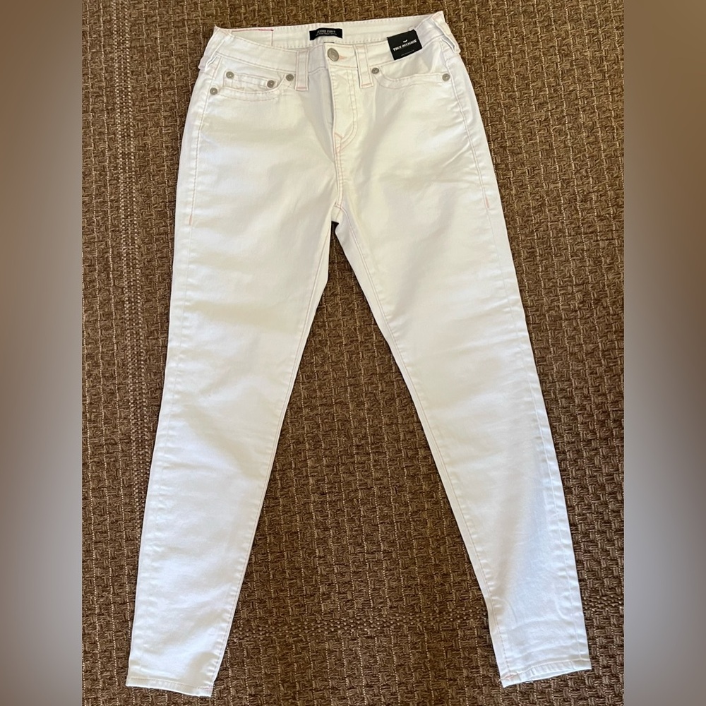 True Religion Jennie Mid Rise Curvy Skinny Jeans